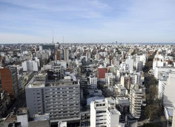 Vista aérea de Montevideo  