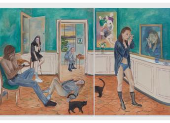 Interior, 2019 pintura óleo sobre lienzo.