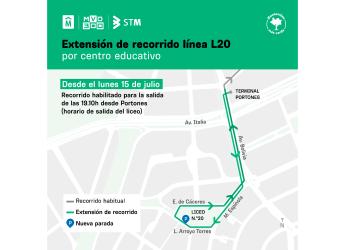 Mapa Línea 20