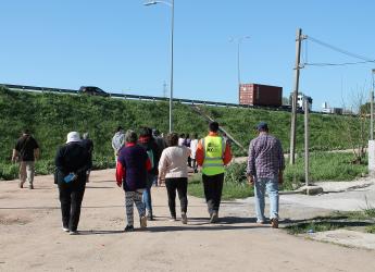 Recorrida por barrio Maracaná Sur por obras del Plan ABC