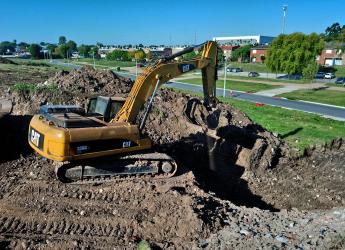 Obras de urbanización en Jacobo Varela