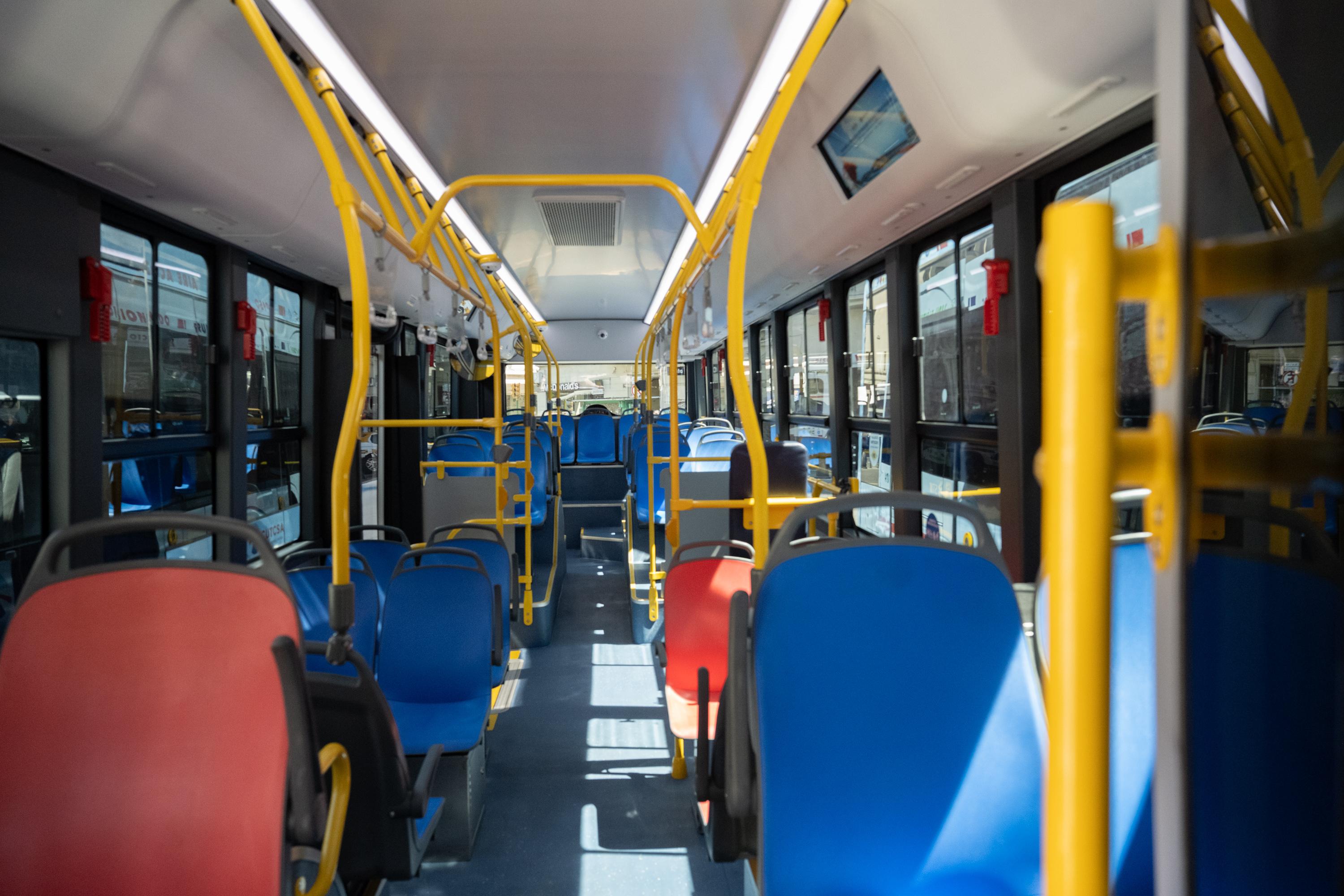 Unidades equipadas con aire acondicionado en ómnibus